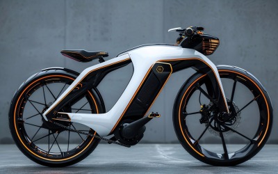 Electric E-Bikes, Bicycle Sleek Minimalist Design 106