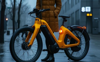 Elektriska elcyklar, cykel elegant design 111