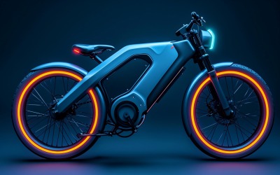 Elektriska elcyklar, cykel elegant minimalistisk design 112