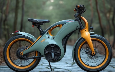 Elektriska elcyklar, cykel elegant minimalistisk design 122