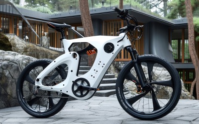 Electric E-Bikes, Bicycle Sleek Design 181