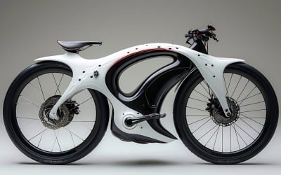 Electric E-Bikes, Bicycle Sleek Minimalist Design 162