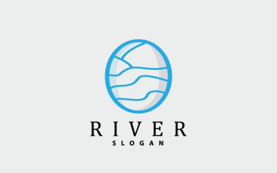 Nehir Logo Tasarımı River Creek Doğa V22