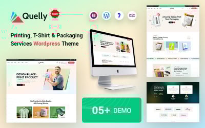 Quelly - T-Shirt, Tisk a Balicí služby WooCommerce WordPress Téma