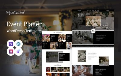 RoseCristal - 活动策划师和婚礼策划师 WordPress Elementor 主题