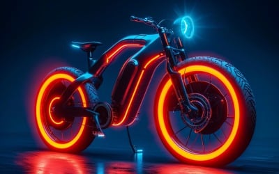 Electric E-Bikes, Bicycle Sleek Design 223