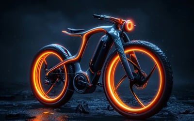 Electric E-Bikes, Bicycle Sleek Design 227