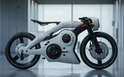 Electric E-Bikes, Bicycle Sleek Minimalist Design 232