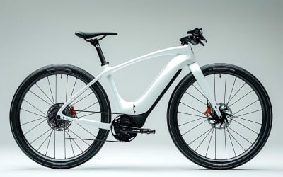 Electric E-Bikes, Bicycle Sleek Minimalist Design 238