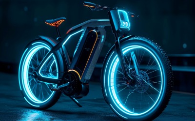 Elektriska elcyklar, cykel elegant minimalistisk design 222
