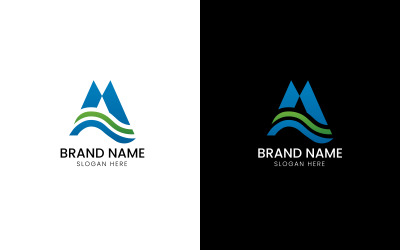 Letter M wave business logo-08-291