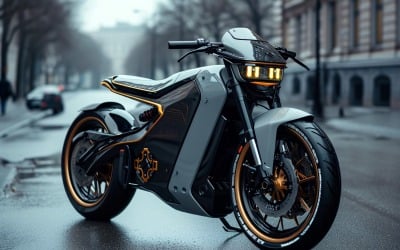 Electric E-Bikes, Bicycle Sleek Minimalist Design 286