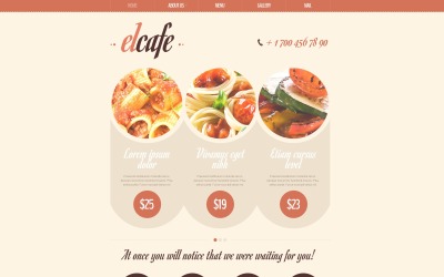 Cafe Drupal šablona