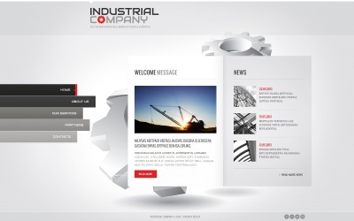 Endüstriyel Web Sitesi Şablonu