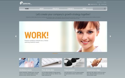 Modello di sito Web reattivo per società di gestione