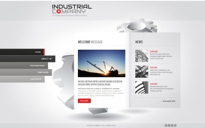 Modelo de site industrial