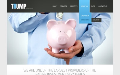 Responsive Website-Vorlage der Verwaltungsgesellschaft