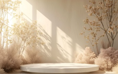 Träpodium för produktpresentation Boho Style 76