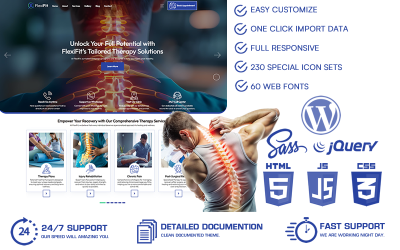 FlexiFit - Sjukgymnastik WordPress-tema