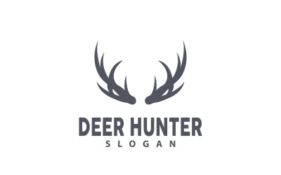 Logotipo de veado Caçador de veados Animal da floresta V14