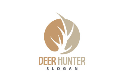 Logotipo de veado Caçador de veados Animal da floresta V16