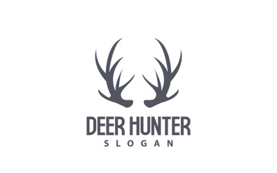 Logotipo de veado Caçador de veados Animal da floresta V1