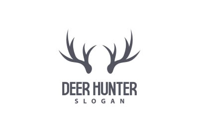 Logotipo de veado Caçador de veados Animal da floresta V2