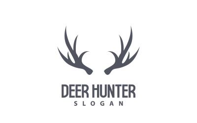Logotipo de veado Caçador de veados Animal da floresta V3