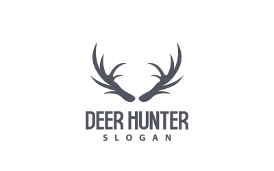Logotipo de veado Caçador de veados Animal da floresta V4