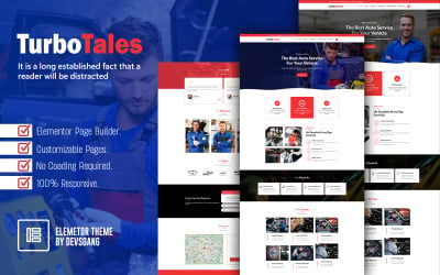 Turbotales Car Repair &amp;amp; Maintenance Elementor theme