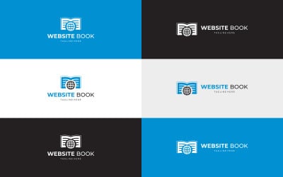 Website &amp;amp; Boek Logo ontwerp Template