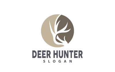 Logotipo de veado Caçador de veados Animal da floresta V23