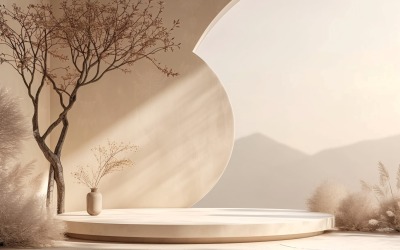 Podium för kosmetiska produkter Boho Style 170
