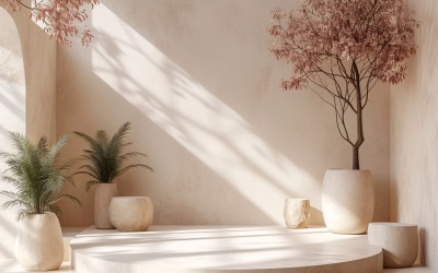 Podium för kosmetiska produkter Boho Style 173