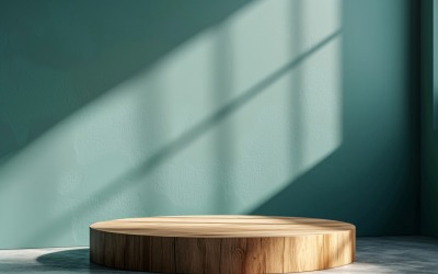 Presentation av kosmetiska produkter i träpodium 190