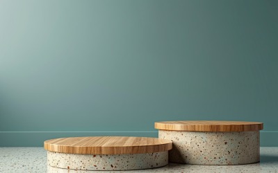 Presentation av kosmetiska produkter i trästol 193