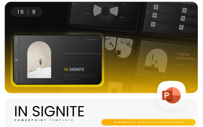Signite&amp;#39;de – Minimalist İş PowerPoint Şablonu