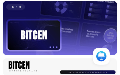 Bitcen – Modelo de Keynote de Criptomoeda