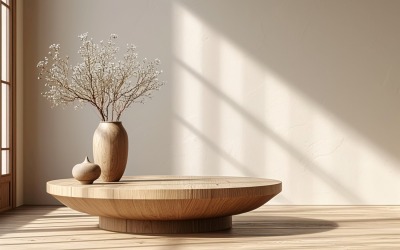 Träpodium för produktpresentation Boho Style 215