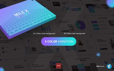 Mile X - Річний звіт про бізнес PowerPoint