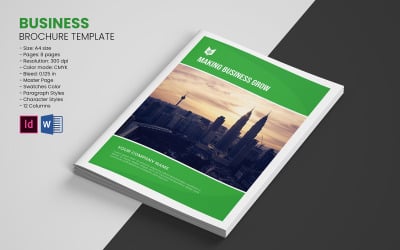 Modello di brochure aziendale aziendale