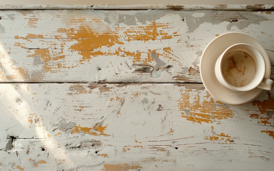 Festive autumn White Rustic Wooden Table Flowers Branches. 153