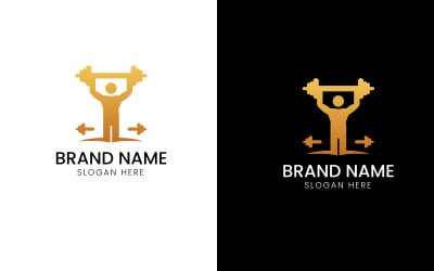 Logo de poids de remise en forme-08-302