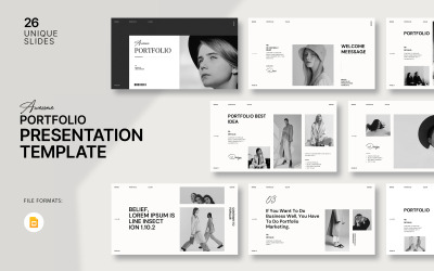 Modello di Google Slide per portfolio fantastico