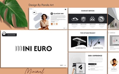 Plantilla de PowerPoint con mapa de todos los países de la Unión Europea