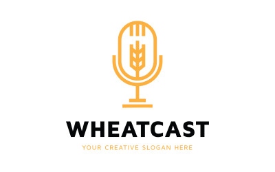 Szablon projektu logo podcastu pszenicy