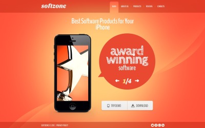 Bootstrap szablon strony www #44331 na temat: sklep oprogramowania