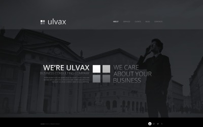 Modelo de site de empresa de gestão