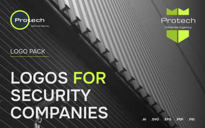 Modello di pacchetto logo Protech_Defense_Agency