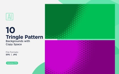 Fondo con patrón de triángulos dinámicos para proyectos creativos 175